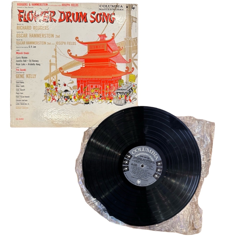 Flower Drum Song Vinyl Record Columbia OL 5350 33 1/3 RPM LP Good Rare Vintage